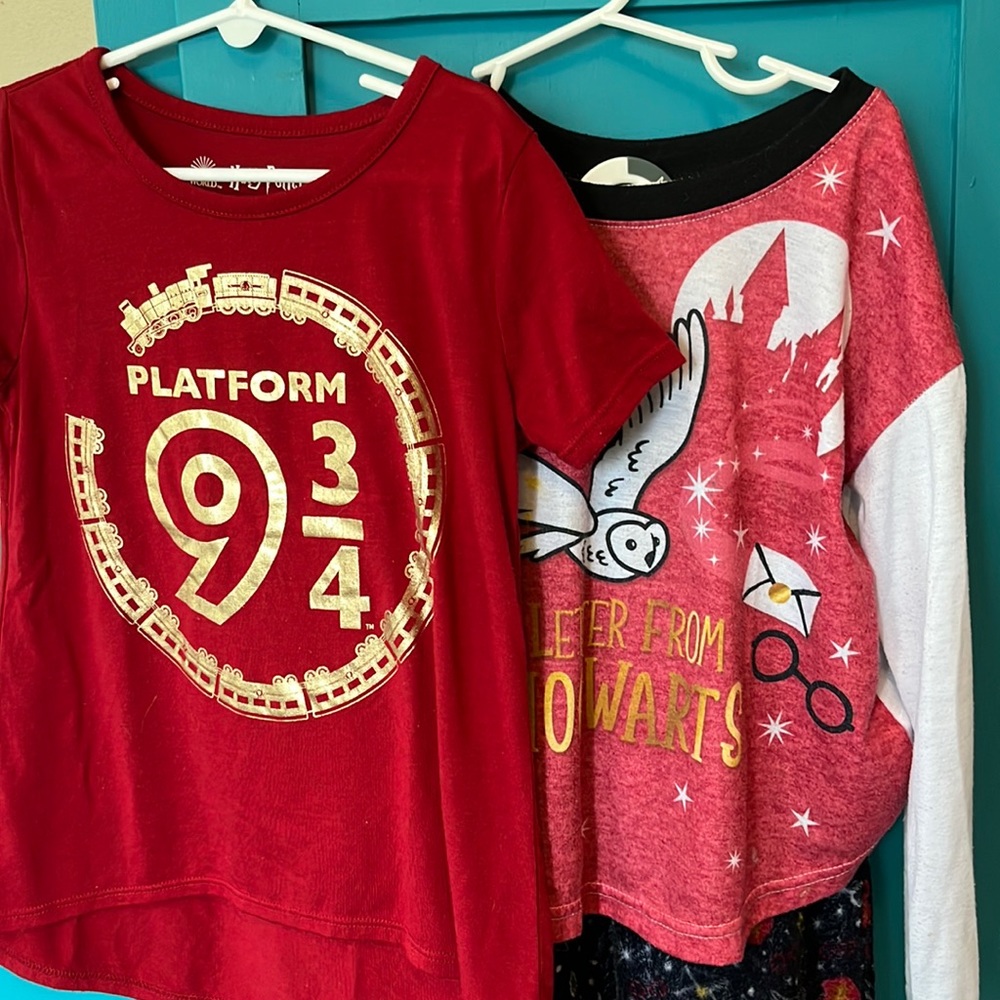 Harry Potter top and pj set size 7/8